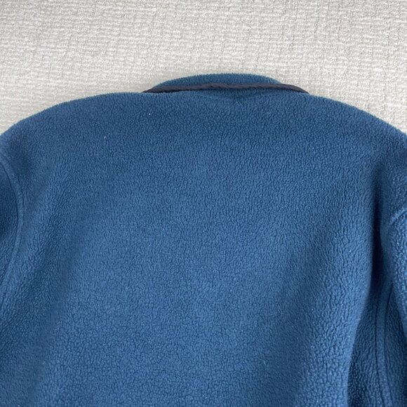 Vintage Woolrich Fleece Blue XL 90s Snap T USA Made Green Jacket Women Oversized - Picture 16 of 16